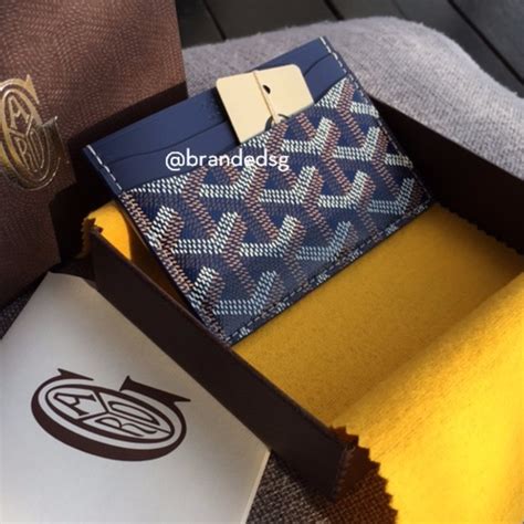 blue black goyard card holder|buy goyard card holders online.